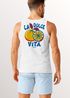 Herren Tank-Top Backprint La Dolce Vita | Sommer Grafikshirt mit Zitrusfrucht Retro Print | Italien Lifestyle Muskelshirt Neverless®preview