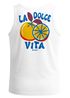 Herren Tank-Top Backprint La Dolce Vita | Sommer Grafikshirt mit Zitrusfrucht Retro Print | Italien Lifestyle Muskelshirt Neverless®preview