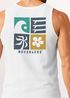 Herren Tank-Top Backprint mit Sommer Symbol Print - Ärmelloses Shirt mit Wellen-, Sonnen- und Blumen-Grafik – Streetwear Muskelshirt Neverless®preview