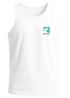 Herren Tank-Top Backprint mit Sommer Symbol Print - Ärmelloses Shirt mit Wellen-, Sonnen- und Blumen-Grafik – Streetwear Muskelshirt Neverless®preview