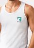 Herren Tank-Top Backprint mit Sommer Symbol Print - Ärmelloses Shirt mit Wellen-, Sonnen- und Blumen-Grafik – Streetwear Muskelshirt Neverless®preview