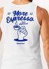 Herren Tank-Top Backprint More Espresso Less Despresso Statement Kaffeeliebhaber Fashion Muskelshirt Neverless®preview
