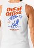 Herren Tank-Top Backprint Out of Office Grafikshirt Sommer Sonne Strand Design Illustration Muskelshirt Neverless®preview