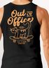 Herren Tank-Top Backprint Out of Office Statement Print Grafikshirt Sommer Fashion Muskelshirt Neverless®preview