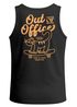 Herren Tank-Top Backprint Out of Office Statement Print Grafikshirt Sommer Fashion Muskelshirt Neverless®preview