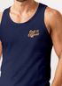 Herren Tank-Top Backprint Out of Office Statement Print Grafikshirt Sommer Fashion Muskelshirt Neverless®preview