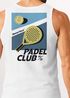 Herren Tank-Top Backprint Padel Club Tennis Retro Vintage Fashion Trend Sport Grafikshirt Muskelshirt Neverless®preview