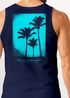 Herren Tank-Top Backprint Palmen Fotoprint Vintage Retro Style Sommer Fashion Männer Muskelshirt Neverless®preview