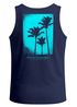Herren Tank-Top Backprint Palmen Fotoprint Vintage Retro Style Sommer Fashion Männer Muskelshirt Neverless®preview