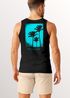 Herren Tank-Top Backprint Palmen Fotoprint Vintage Retro Style Sommer Fashion Männer Muskelshirt Neverless®preview