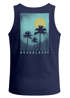 Herren Tank-Top Backprint Palmen-Motiv im grafischen Sommer-Stil Fashion Streetstyle Männer Muskelshirt Neverless®preview