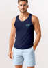 Herren Tank-Top Backprint Palmen-Motiv im grafischen Sommer-Stil Fashion Streetstyle Männer Muskelshirt Neverless®preview