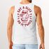 Herren Tank-Top Backprint Pizza Katze Spruch– Rückendruck im Comic-Stil – Printshirt Baumwolle Fashion Streetstyle Muskelshirt Neverless®preview