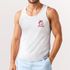 Herren Tank-Top Backprint Pizza Katze Spruch– Rückendruck im Comic-Stil – Printshirt Baumwolle Fashion Streetstyle Muskelshirt Neverless®preview