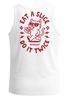 Herren Tank-Top Backprint Pizza Katze Spruch– Rückendruck im Comic-Stil – Printshirt Baumwolle Fashion Streetstyle Muskelshirt Neverless®preview