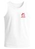 Herren Tank-Top Backprint Pizza Katze Spruch– Rückendruck im Comic-Stil – Printshirt Baumwolle Fashion Streetstyle Muskelshirt Neverless®preview