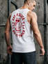 Herren Tank-Top Backprint Pizza Katze Spruch– Rückendruck im Comic-Stil – Printshirt Baumwolle Fashion Streetstyle Muskelshirt Neverless®preview