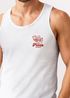 Herren Tank-Top Backprint Pizza Lovers Club Printshirt Grafik Aufdruck Muskelshirt Sommer Fashion Neverless®preview