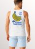 Herren Tank-Top Backprint Power Nutrition | Lustiges Fitnessshirt mit Bananen Grafik im Retro Style | Sport Fun Design Muskelshirt Neverless®preview