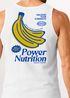 Herren Tank-Top Backprint Power Nutrition | Lustiges Fitnessshirt mit Bananen Grafik im Retro Style | Sport Fun Design Muskelshirt Neverless®preview