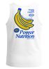 Herren Tank-Top Backprint Power Nutrition | Lustiges Fitnessshirt mit Bananen Grafik im Retro Style | Sport Fun Design Muskelshirt Neverless®preview