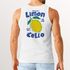 Herren Tank-Top Backprint Sommer Grafikshirt im Retro Style Zitrone Limon Cello Schriftzug Muskelshirt Neverless®preview