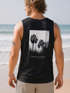 Herren Tank-Top Backprint Sommer-Shirt mit Palmen Rückendruck Vintage Grafik Muskelshirt Sommer Streetstyle Neverless®preview