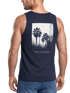 Herren Tank-Top Backprint Sommer-Shirt mit Palmen Rückendruck Vintage Grafik Muskelshirt Sommer Streetstyle Neverless®preview
