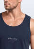 Herren Tank-Top Backprint Sommer-Shirt mit Palmen Rückendruck Vintage Grafik Muskelshirt Sommer Streetstyle Neverless®preview