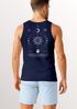 Herren Tank-Top Backprint Sonne Mond | Spirituelles Grafikshirt | Printshirt Astrologie Design | Muskelshirt Baumwolle Neverless®preview