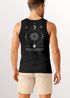 Herren Tank-Top Backprint Sonne Mond | Spirituelles Grafikshirt | Printshirt Astrologie Design | Muskelshirt Baumwolle Neverless®preview