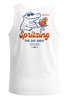 Herren Tank-Top Backprint Spritzing the day away Alligator Retro Design Printshirt Grafikshirt Muskelshirt Neverless®preview