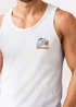 Herren Tank-Top Backprint Spritzing the day away Alligator Retro Design Printshirt Grafikshirt Muskelshirt Neverless®preview