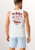 Herren Tank-Top Backprint Statement La Dolce Vita Comicstyle Printshirt Fashion Sommer  Muskelshirt Neverless®preview