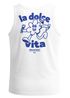 Herren Tank-Top Backprint Statement La Dolce Vita Comicstyle Printshirt Fashion Sommer  Muskelshirt Neverless®preview