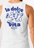 Herren Tank-Top Backprint Statement La Dolce Vita Comicstyle Printshirt Fashion Sommer  Muskelshirt Neverless®preview