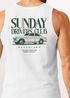 Herren Tank-Top Backprint Sunday Drivers Club Oldtimer Print Grafikshirt Sommer Fashion Muskelshirt Neverless®preview
