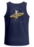 Herren Tank-Top Backprint Surfing Otter California Surf Club Sommer Fashion Streetstyle Muskelshirt Neverless®preview