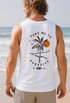 Herren Tank-Top Backprint Take me to Paradise Surf  Design Grafikshirt Sommer Muskelshirt Baumwolle Neverless®preview