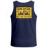 Herren Tank-Top Backprint Think Outside – Muskelshirt mit Camping Grafik Spruch „No Box Needed“ – Sommer Shirt Outdoor – Baumwolle Neverless®preview