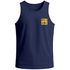 Herren Tank-Top Backprint Think Outside – Muskelshirt mit Camping Grafik Spruch „No Box Needed“ – Sommer Shirt Outdoor – Baumwolle Neverless®preview