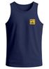 Herren Tank-Top Backprint Think Outside – Muskelshirt mit Camping Grafik Spruch „No Box Needed“ – Sommer Shirt Outdoor – Baumwolle Neverless®preview