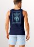 Herren Tank-Top Backprint Vase Antik Palmwedel Fashion Streetstyle Sommer Muskelshirt Neverless®preview