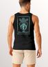 Herren Tank-Top Backprint Vase Antik Palmwedel Fashion Streetstyle Sommer Muskelshirt Neverless®preview