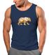 Herren Tank-Top Bär Aufdruck Grafik Outdoor Polygon Motive Printshirt Natur Fashion Streetstyle Muskelshirt Neverless®preview