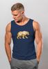 Herren Tank-Top Bär Aufdruck Grafik Outdoor Polygon Motive Printshirt Natur Fashion Streetstyle Muskelshirt Neverless®preview