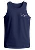 Herren Tank-Top Baumwolle Print Logo Monoline Shark Polygon Hai Printshirt Männer Sommer Fashion Muskelshirt Neverless®preview
