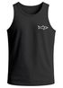 Herren Tank-Top Baumwolle Print Logo Monoline Shark Polygon Hai Printshirt Männer Sommer Fashion Muskelshirt Neverless®preview