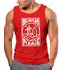 Herren Tank-Top Beach Please Surfing Surfboard Wave Welle Sommer Print Fashion Streetstyle Muskelshirt Neverless®preview