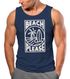 Herren Tank-Top Beach Please Surfing Surfboard Wave Welle Sommer Print Fashion Streetstyle Muskelshirt Neverless®preview